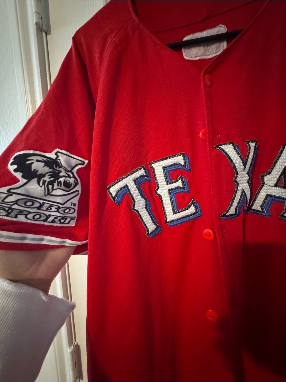 Vintage 90s/00s Lobo Sport TEXAS Baseball Jersey - Picture 3 of 6